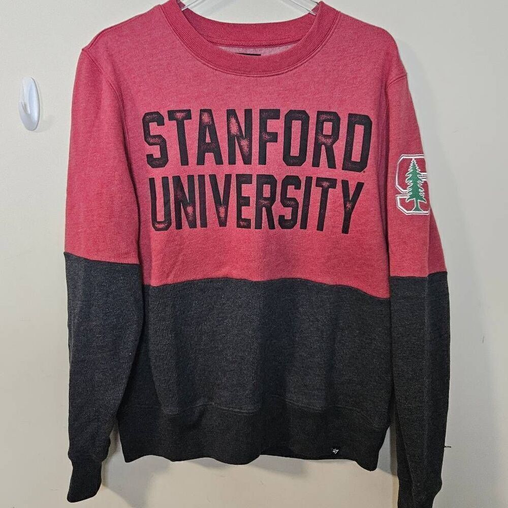 47 Brand NCAA Stanford University Cardinal Racer Red Rush House Gibson Crewneck